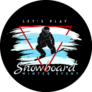 Lets Play Snowboard Winter Event Sticker