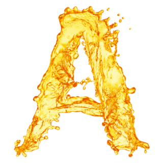 Letter A In Beer Splash Sticker