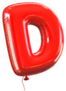 Letter D Balloon Font Sticker