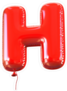 Letter H Balloon Font Sticker