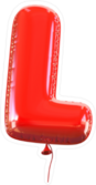 Letter L Balloon Font Sticker