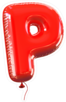 Letter P Balloon Font Sticker