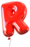 Letter R Balloon Font Sticker