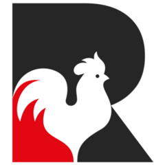 Letter R For Rooster Sticker