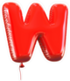 Letter W Balloon Font Sticker