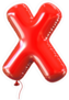 Letter X Balloon Font Sticker