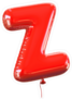 Letter Z Balloon Font Sticker