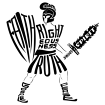 Lettering Armor Knight Sticker