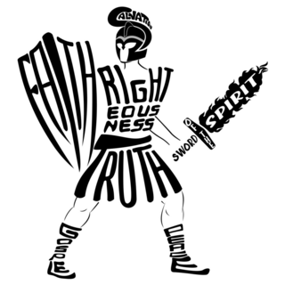 Lettering Armor Knight Sticker