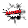 Lettering Bayern, Germany, Country Comic Text Sticker
