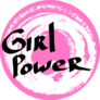 Lettering Girl Power Pink Sticker