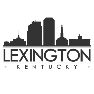 Lexington, Ky, Usa Skyline Sticker