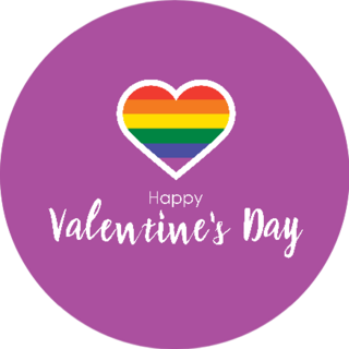 Lgbt Community Happy Valentines Day Sticker