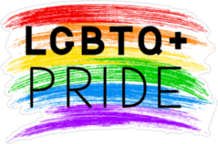Lgbt Pride Lettering Sticker