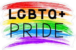 Lgbt Pride Lettering Sticker