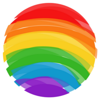 Lgbt Pride Month Flag Circle Symbol Sticker