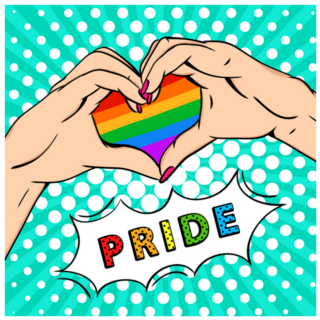 Lgbtq Community Pride Gender Equality Pop Art Sticker