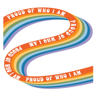 Lgbtq Community Retro Pride Proud Of Who I Am Rainbow Sticker