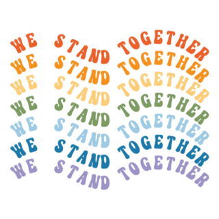 Lgbtq Community Retro Pride Rainbow Lettering Sticker