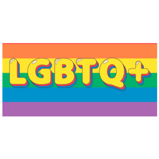 Lgbtq+ Flag Illustration Rainbow Sticker