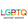 Lgbtq History Month Colorful Lettering Sticker