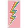 Lgbtq Lightning Icon Retro Sticker