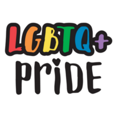 Lgbtq+ Pride Doodle Rainbow Text Sticker