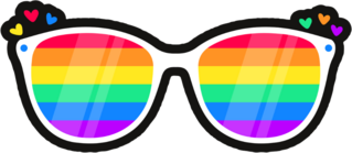 Lgbtq Rainbow Lenses Sticker