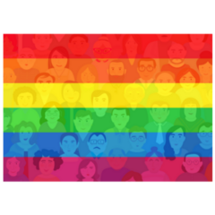 Lgbtq Rainbow Of People Illustration Sticker