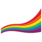 thumbnail image 2 of 9x9cm LGBTQ Rainbow Transparent Car Sticker – Weatherproof & Matte Finish 2 of 4