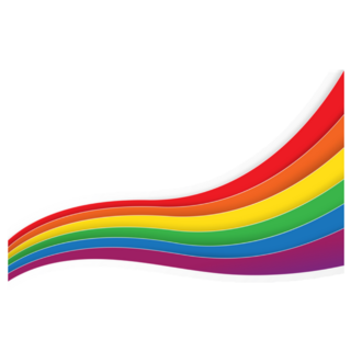 Lgbtq Rainbow Pride Wave Sticker