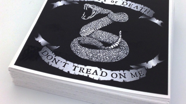 Liberty Or Death Custom Rectangle Stickers