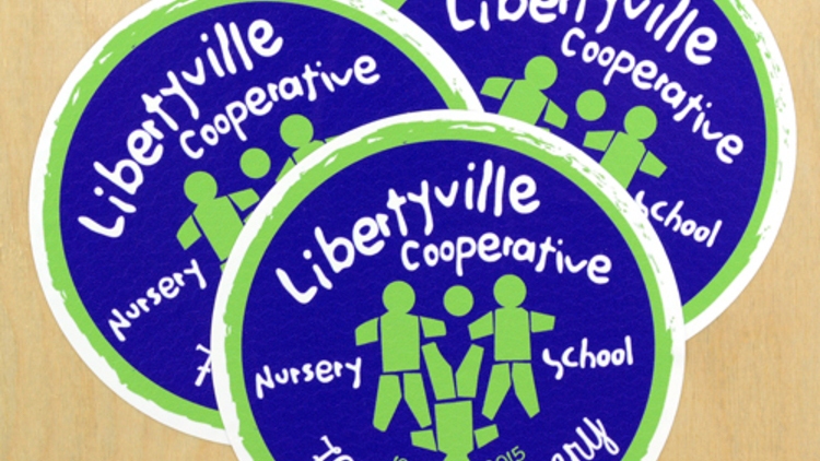 Libertyville Co-Op Nursery School Custom Circle Stickers