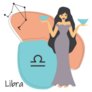 Libra Abstract Illustration Sticker