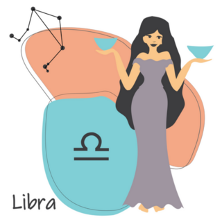 Libra Abstract Illustration Sticker