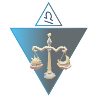 Libra Horoscope Triangle Sticker 