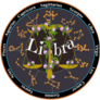 Libra Represented By The Scales Circle Sticker