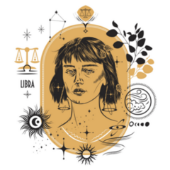 Libra The Element Air Boho Sticker
