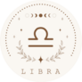 Libra Zodiac Astrological Icon Sticker