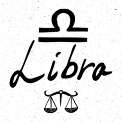 Libra Zodiac Hand Drawing Sticker