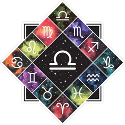 Libra Zodiac Sign Astrology Sticker