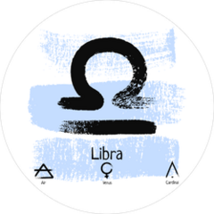 Libra Zodiac Sign Brush Sticker