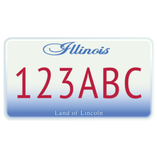 License Plate Illinois Sticker