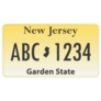License Plate New Jersey Illustration Sticker