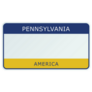 License Plate Pennsylvania America Illustration Sticker