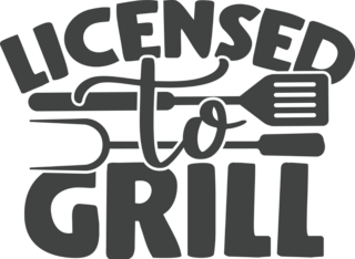 Licensed to Grill Sticker