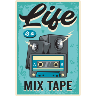 Life Is A Mix Tape Sticker