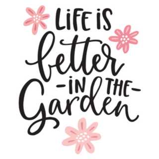 Life Is Better In The Garden Hand-lettering Lettering Sticker