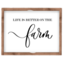 Life Is Better On The Farm Sign Sticker