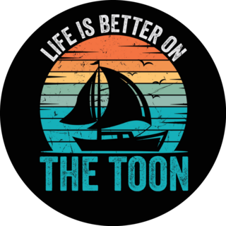 Life Is Better On The Toon Lake Sticker